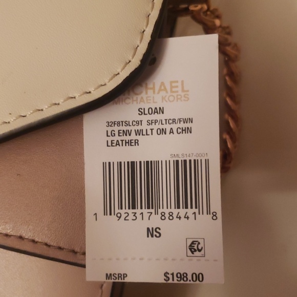 NWT Michael Kors Sloan Lrg Wallet Chain Crossbody - Picture 5 of 5
